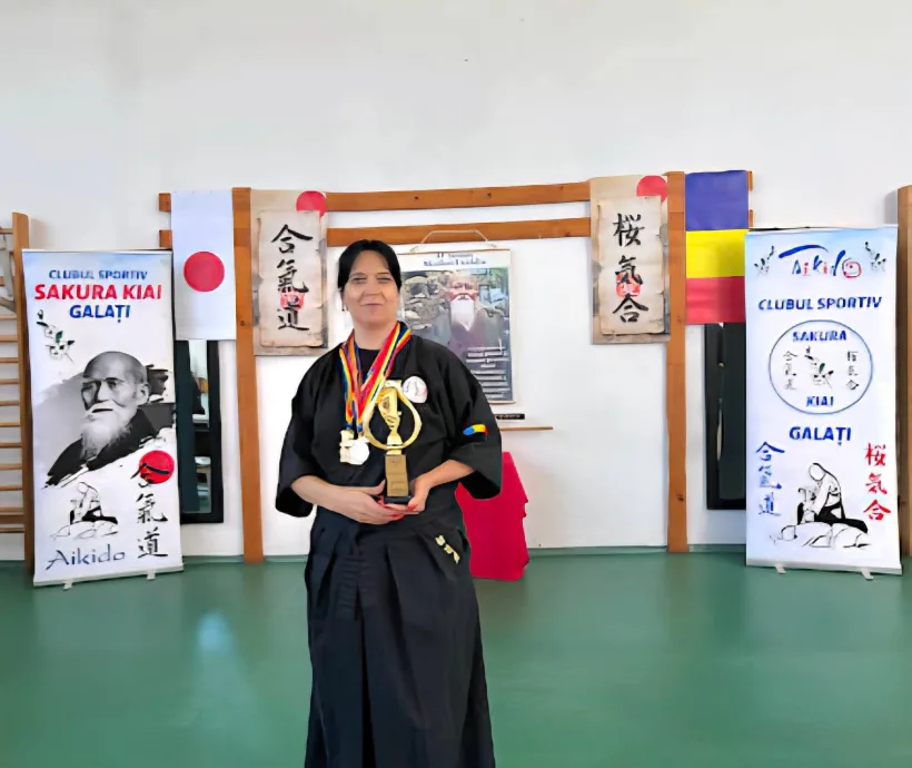  Aurelia Ledaru, salvator la ISU Galați și campioană la proză polițistă. Povestea femeii cu 7 Dan în Aikido