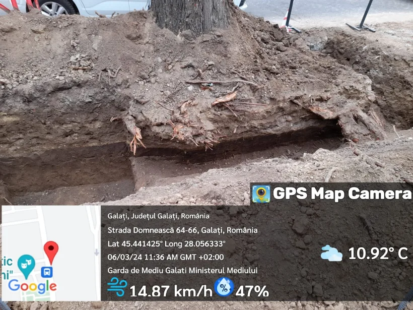 Amenzi de la Garda de Mediu pentru firmele care lucrează pe strada Domnească
