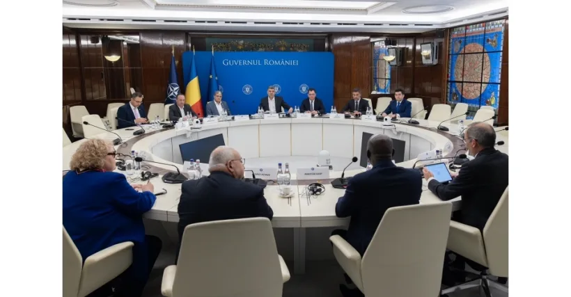 Premierul Marcel Ciolacu, întrevedere cu reprezentanți ai instituțiilor financiare internaționale