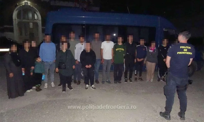 19 cetățeni sirieni au încercat să intre în țară ilegal, traversând fluviul Dunărea cu o ambarcațiune