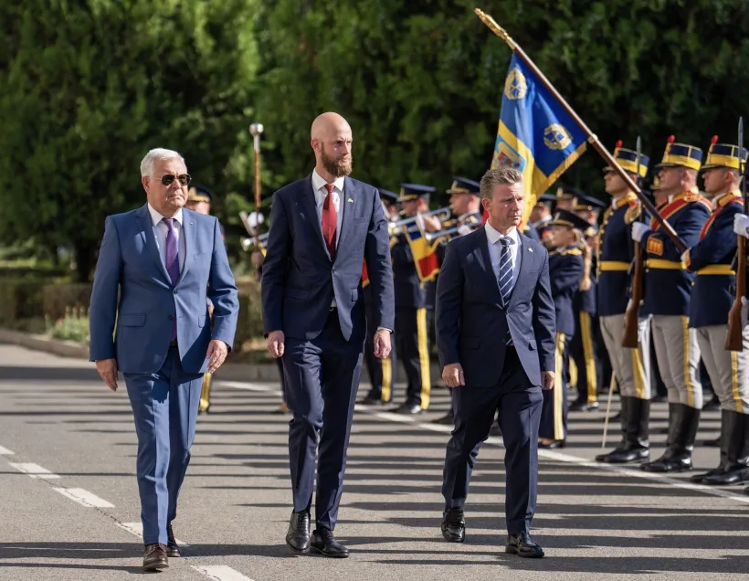 Întâlnire oficială româno-suedeză la sediul MApN. Discuţii despre situaţia de securitate, pe fondul războiului din Ucraina