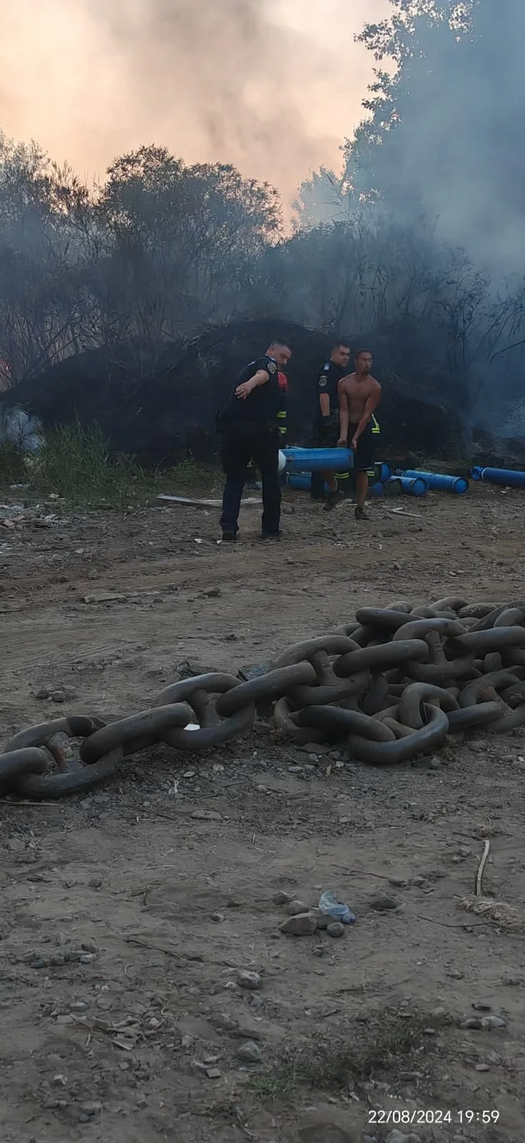 Intervenție în forță a pompierilor și jandarmilor gălățeni