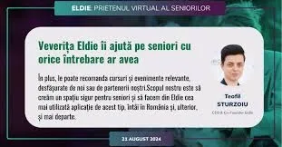 S-a lansat Eldie, prietenul virtual al seniorilor din România