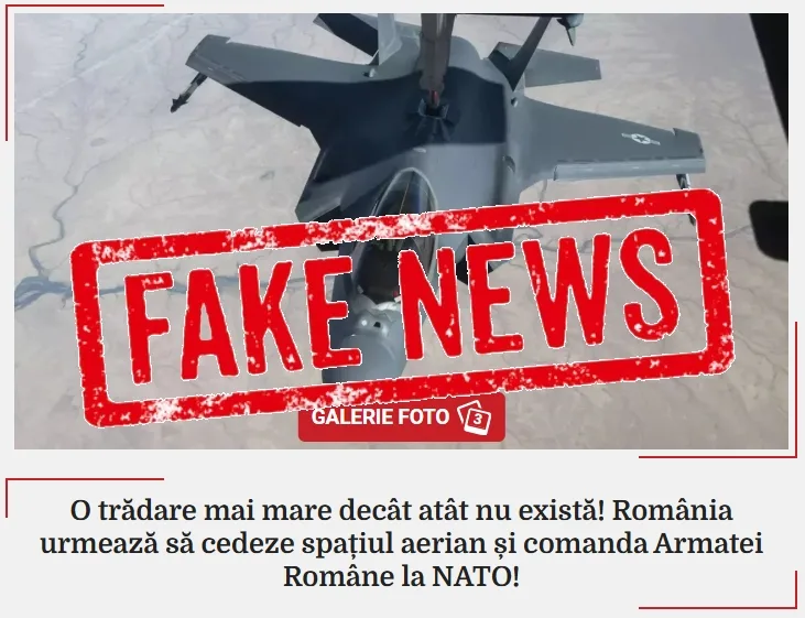 MApN: Noi dezinformări cu privire la apărarea spațiului aerian al României