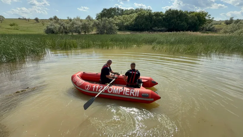 Misiune de căutare a unei persoane înecate într-un iaz din județul Galați