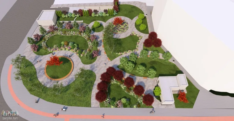 Parcare subterană și parc modern lângă Spitalul pentru Copii