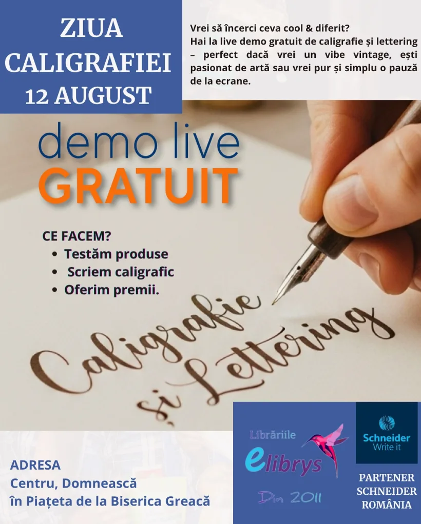 „Ziua Caligrafiei”, evenimente organizate, marți, în Galați