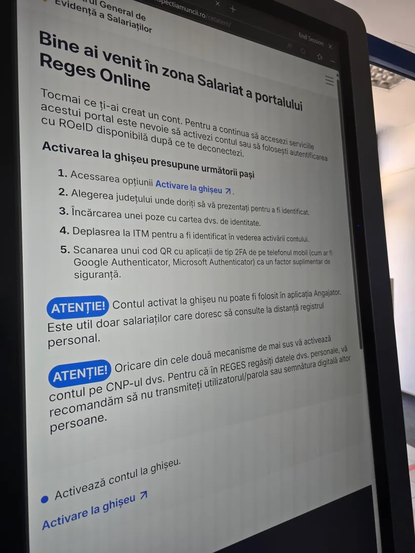 ITM Galați: Înrolarea angajatorilor în sistemul REGES-ONLINE, obligatorie până la 30 septembrie