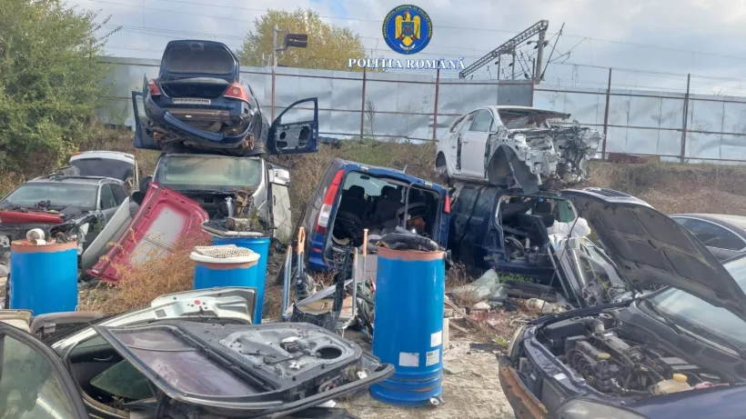 Percheziții în județul Galați la locații neautorizate pentru dezmembrare auto