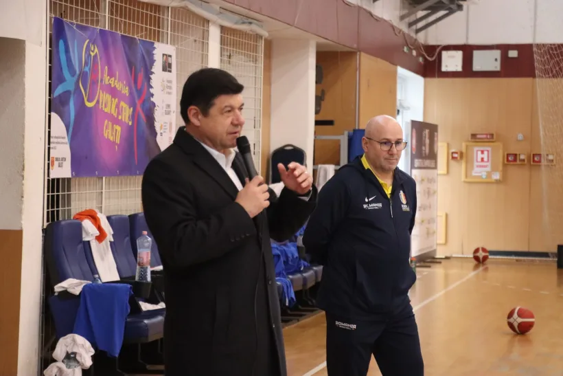 Costel Fotea susține viitorii campioni ai baschetului românesc la Galați