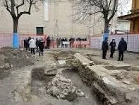 Ruinele unei bazilici descoperite la Fano, Italia
