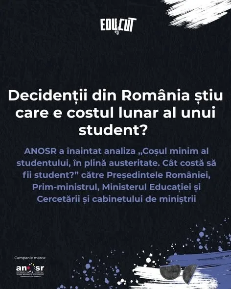 „Coșul minim al studentului, în plină austeritate. Cât costă să fii student?”