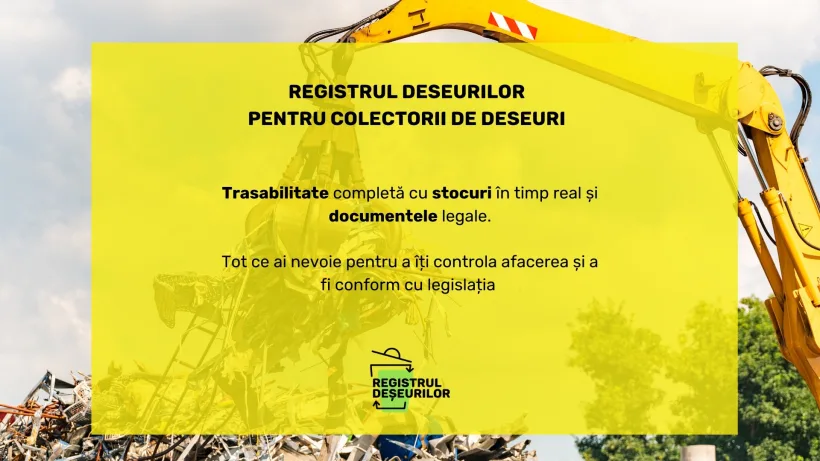 Registrul Deșeurilor a lansat un modul dedicat gestionării digitale a trasabilității