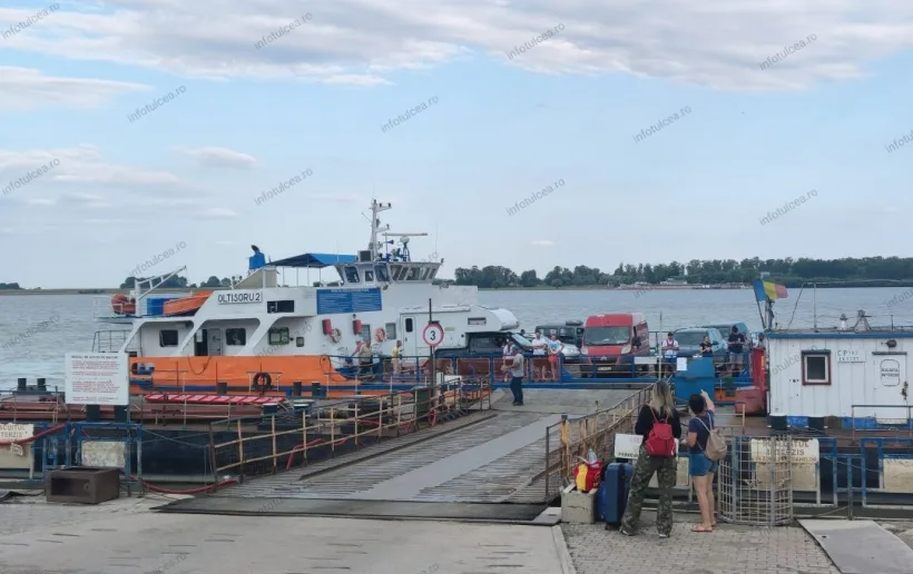 Navrom Bac anunță programul bacului Poienari 2 între Galați și I.C. Brătianu