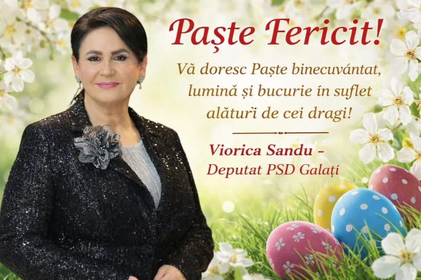 Deputatul Viorica Sandu, mesaj de Paște: „Să vă bucurați de liniște, familie și lucrurile care contează”