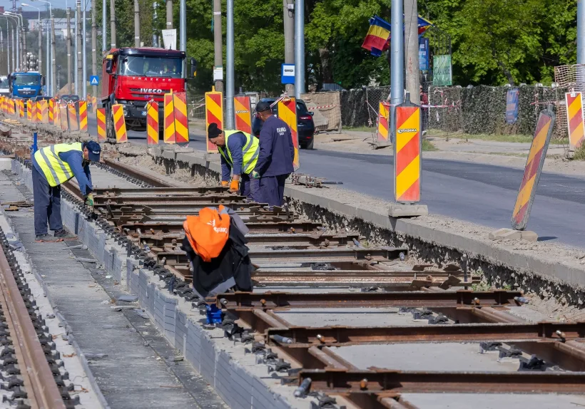 Reabilitări în lanț la Galați: strada Ștefan cel Mare și Bulevardul Siderurgiștilor, în plin proces de modernizare