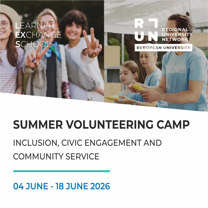 Eveniment internațional la UDJG: Tabără de voluntariat de vară: Incluziune, implicare civică și servicii comunitare