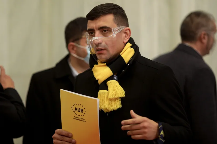 George Simion: AUR vor vota bugetul doar dacă Guvernul renunță la banii pentru partide.