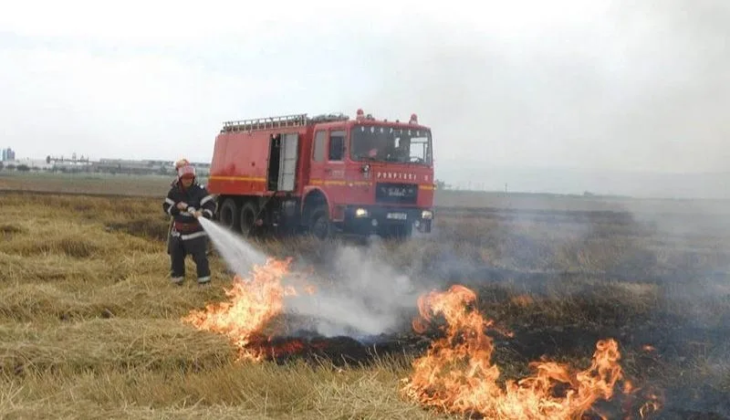 Avertisment al Gărzii de Mediu Galați. Închisoare și amenzi maxime de 60.000 de lei, pentru incendierile de vegetație