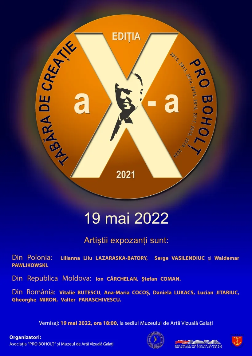 Muzeul de Artă Vizuală Galați: Expoziția „Pro Boholț”, la a 10-a ediție