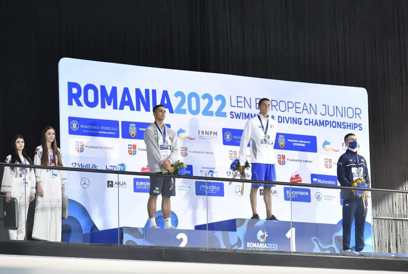 A doua medalie de aur pentru David Popovici la Europenele de juniori