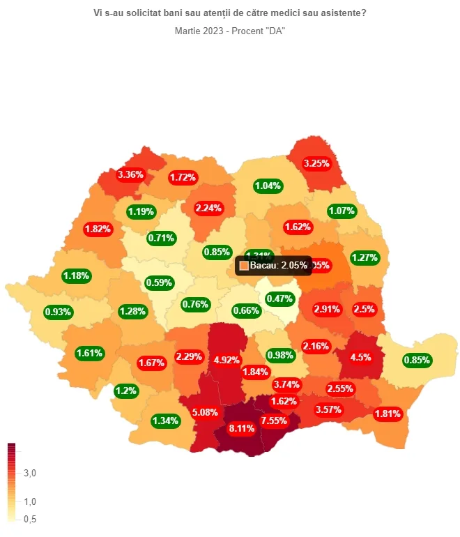 Dincolo de toate, stăm bine la numărul de medici ”șpăgari”pe cap de locuitor: Sistemul medical din România, cel mai corupt din UE