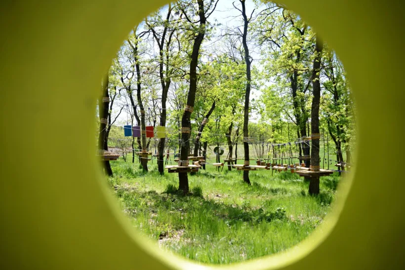 Unic în județul Galați: Parcul de Aventură din Pădurea Gârboavele, inaugurat joi, 4 mai