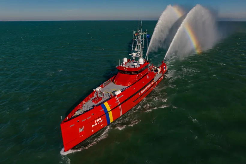 Navă multifuncțională pentru IGSU, construită la Damen Galați