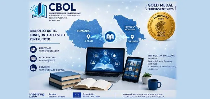 CBOL – a doua medalie de aur pentru o bibliotecă universitară fără frontiere!