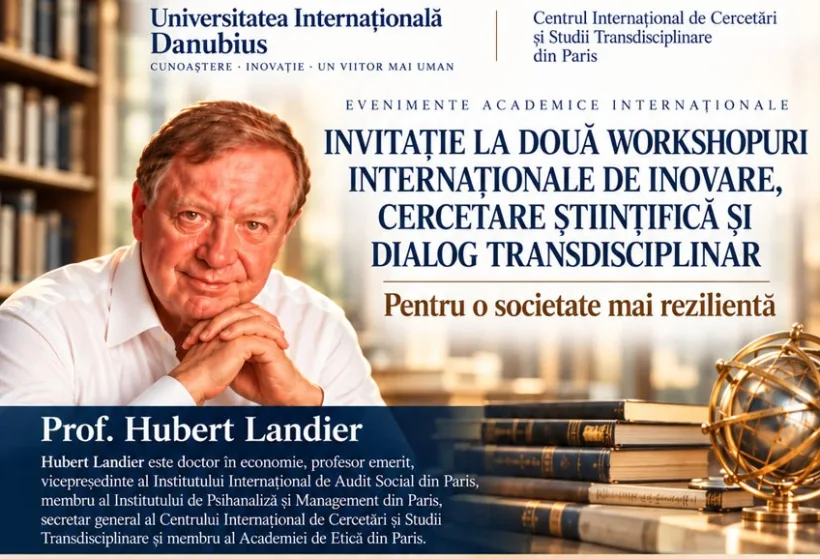 UID : WORKSHOPURI INTERNAȚIONALE DE INOVARE, CERCETARE ȘTIINȚIFICĂ ȘI DIALOG TRANSDISCIPLINAR