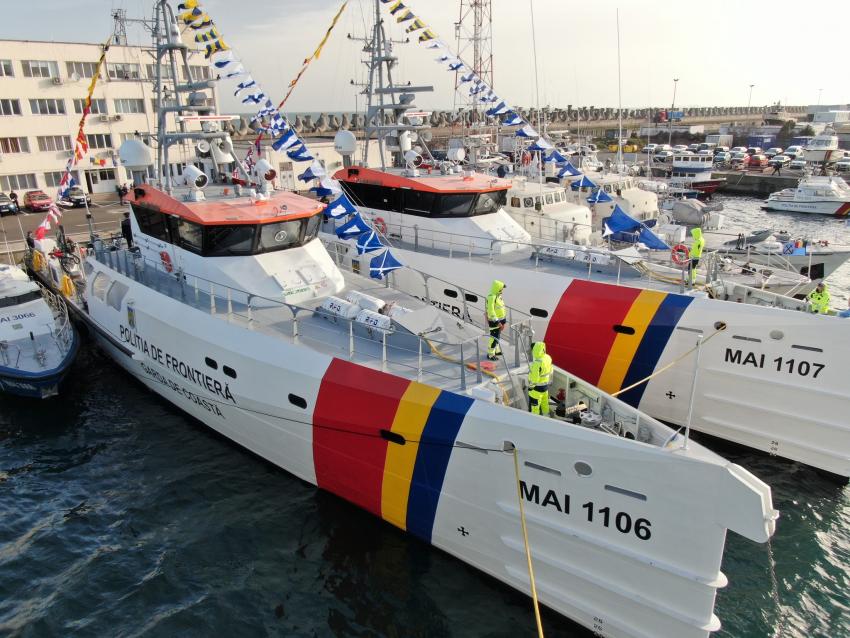 Două nave de patrulare pentru Poliția de Frontieră, construite de Damen